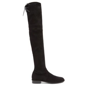 STUART WEITZMAN Lowland Suede Black Boots - 6.5